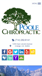 Mobile Screenshot of poolechiropracticoc.com